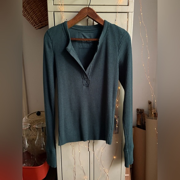 aerie Tops - Aerie Ribbed Long Sleeve